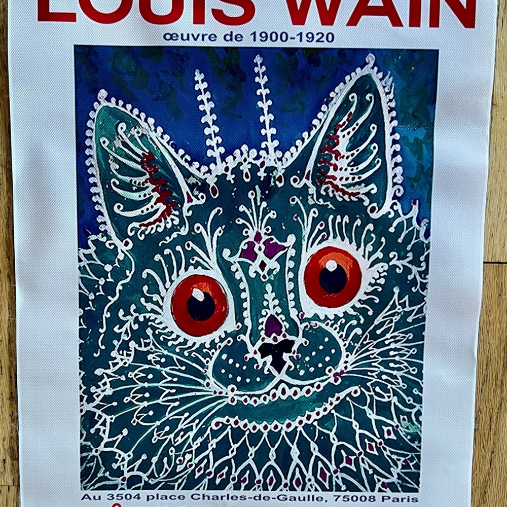 Louis Wain Colorful Cat Art Print